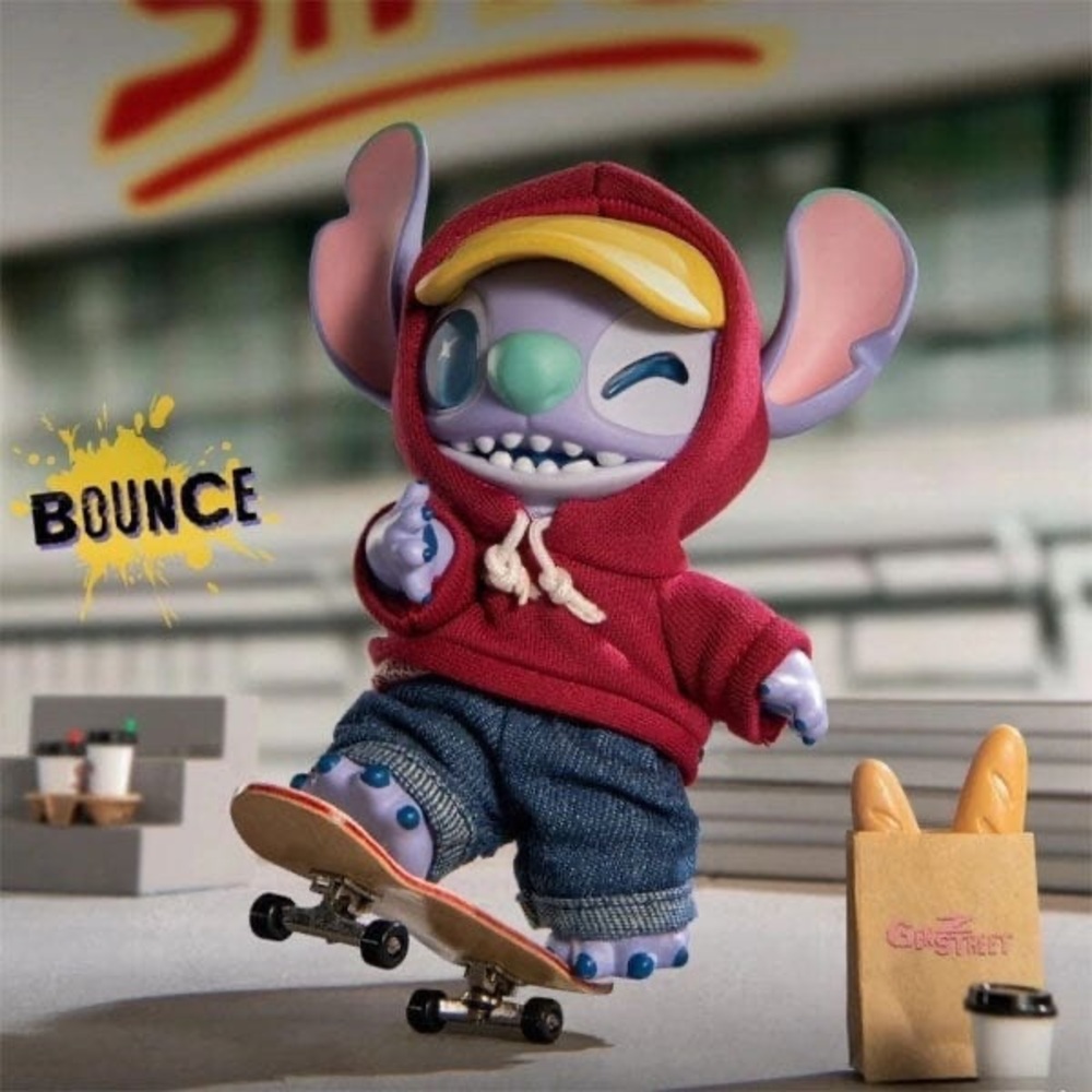 Disney Stitch Gen Z Street MINISO Vinyl Plush Bag Charm BOUNCE CONFIRM SEALED